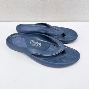 Tony Little Cheeks Health Sandals Size 10 Blue Slip On Orthopedic NEW